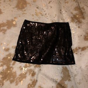 BCBG black sparkly skirt